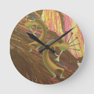 Abstracte jam-sessie Kokopelli Ronde Klok