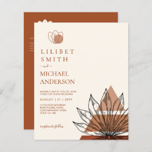 Abstracte Japandi Scandinavische geometrische brui