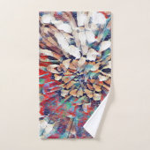 Abstracte Japanse geïnspireerde ventilatorschets  Bad Handdoek (Handdoek)