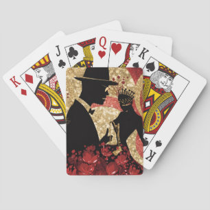 Abstracte Jazz Serenade Pokerkaarten