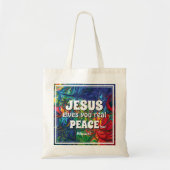 Abstracte JESUS GEEFT U ECHT VREDE Tote Bag (Voorkant)