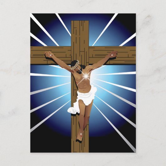 Abstracte Jezus Christus Briefkaart (Voorkant)