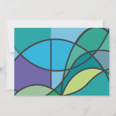 Abstracte jongen met uitnodiging van Tallis Bar Mi (Achterkant)