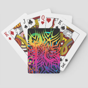 Abstracte Jungle Pokerkaarten