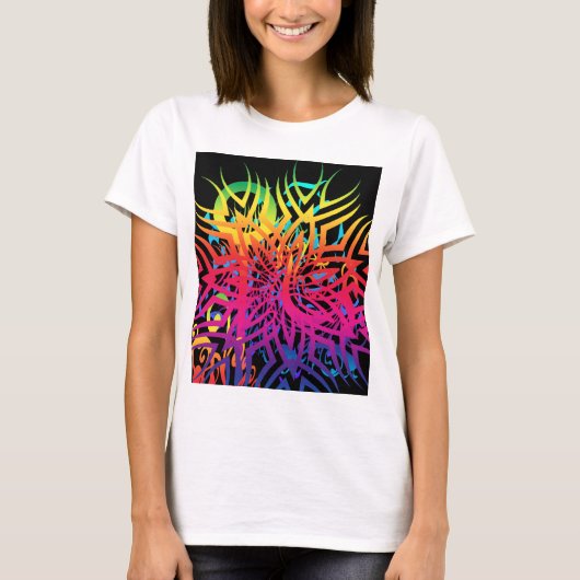 Abstracte Jungle T-shirt (Voorkant)