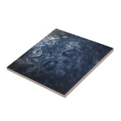 Abstracte Jupiter Blues Space Ceramic Tile Tegeltje (Zijkant)