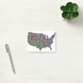 Abstracte kaart van Amerika Post-it® Notes (Kantoor)