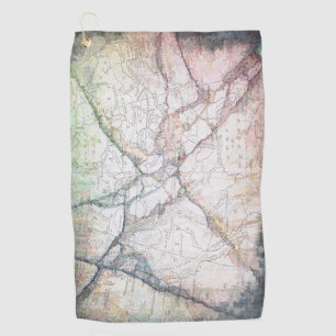 Abstracte kaart van Noord-Amerika Golfhanddoek