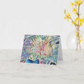 Abstracte kaart voor indrukwekkende ventilator (Gele Bloem)