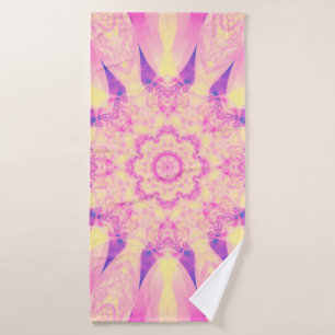 Abstracte kaleidoscoop pastelachtergrond. prachtig badhanddoek