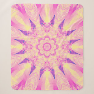 Abstracte kaleidoscoop pastelachtergrond. prachtig sherpa deken