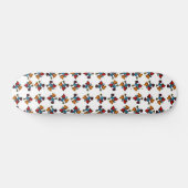 Abstracte Kaleidoscoop Print Pattern Skateboard (Horizontaal)