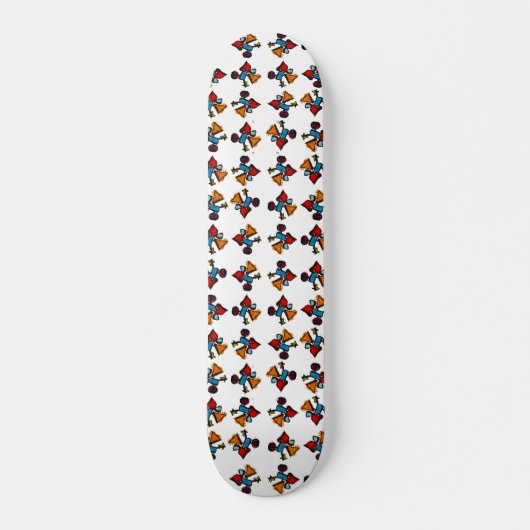 Abstracte Kaleidoscoop Print Pattern Skateboard (Voorkant)