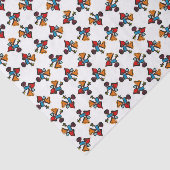 Abstracte Kaleidoscoop Print Pattern Tissuepapier (Detail)