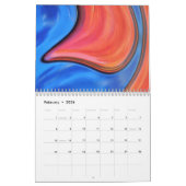 Abstracte kalender voor fotografische kunst (Feb 2026)