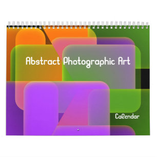 Abstracte kalender voor fotografische kunst