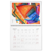 Abstracte kalender voor schilderijen (Mar 2026)