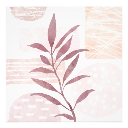 Abstracte Kalmerende Waterverf Vorm Foto Afdruk (Voorkant)