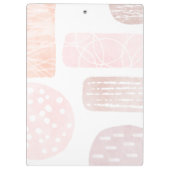 Abstracte Kalmerende Waterverf Vormgeving Klembord (Achterkant)