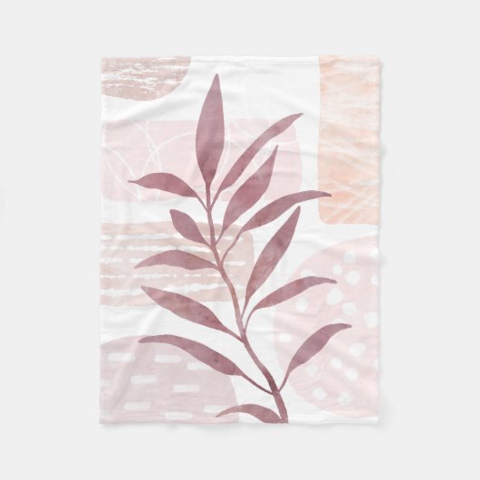 Abstracte kalmerende Waterverven Fleece Deken (Voorkant)