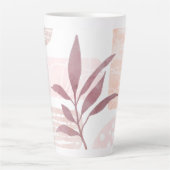 Abstracte kalmerende Waterverven Latte Mok (Voorkant)