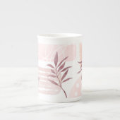 Abstracte kalmerende Waterverven Porselein Kop (Voorkant)