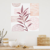 Abstracte kalmerende Waterverven Poster (Keuken)