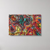 ABSTRACTE KANVAS KUNSTAFDRUKKING MET KLORFEUILLE S CANVAS AFDRUK (Voorkant)