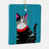 Abstracte kat keramisch ornament (Rechts)