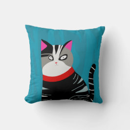 Abstracte kat kussen