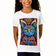 Abstracte kat met gele ogen