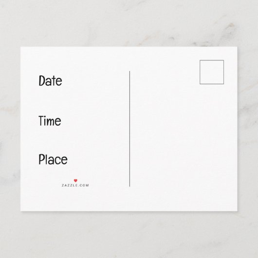 Abstracte kat met gele ogen uitnodiging briefkaart (Achterkant)