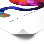 Abstracte kat perfect poster (Hoek)