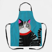 Abstracte kat schort (Voorkant)