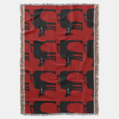 Abstracte katten en rood deken (Voorkant Verticaal)