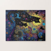Abstracte katten legpuzzel (Horizontaal)