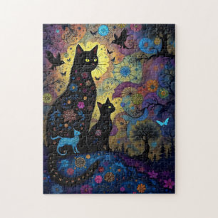 Abstracte katten legpuzzel