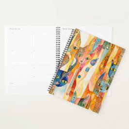 Abstracte katten planner