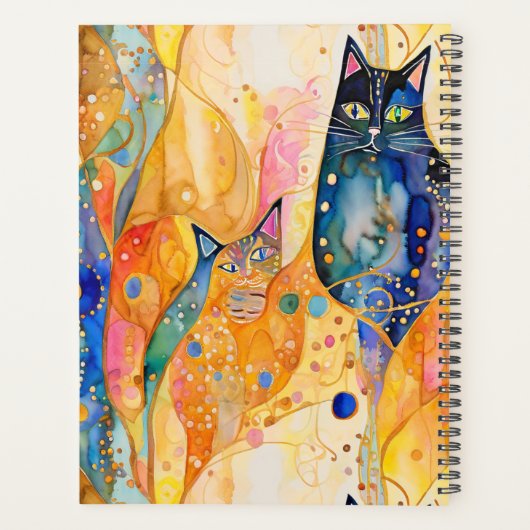 Abstracte katten planner (Achterkant)
