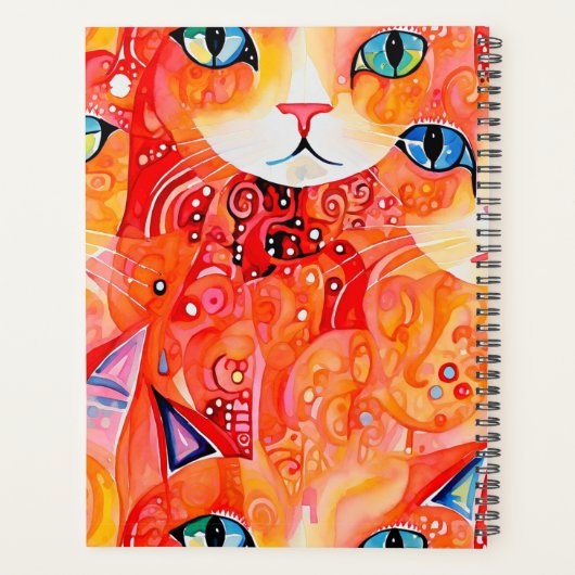 Abstracte katten planner (Achterkant)