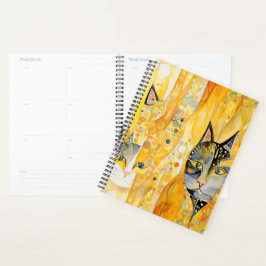 Abstracte katten planner
