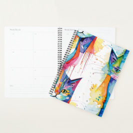 Abstracte katten planner