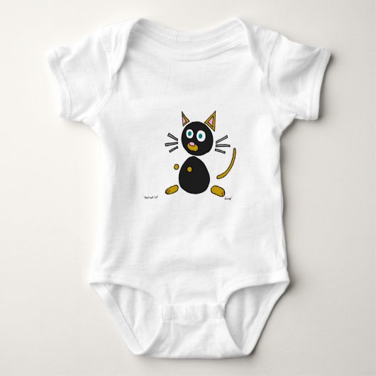 Abstracte katten Shirten Romper (Voorkant)