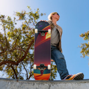 Abstracte katten skateboard