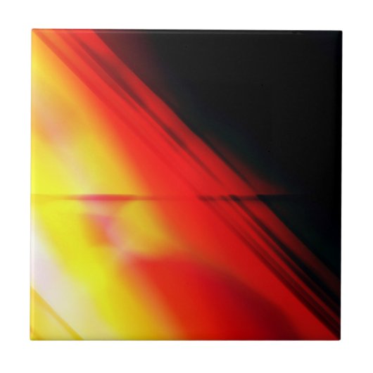 Abstracte keramische tapijten tegeltje (Voorkant)