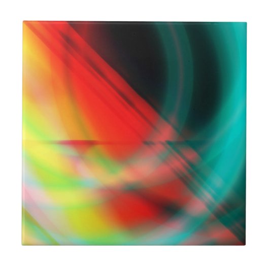 Abstracte keramische tapijten tegeltje (Voorkant)