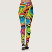 Abstracte keramische vreugde leggings (Achterkant)