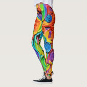 Abstracte keramische vreugde leggings (Links)