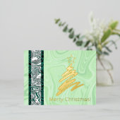 Abstracte kerst! (Boom) Briefkaart (Staand Voorkant)