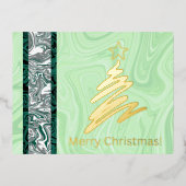 Abstracte kerst! (Boom) Briefkaart (Voorkant)